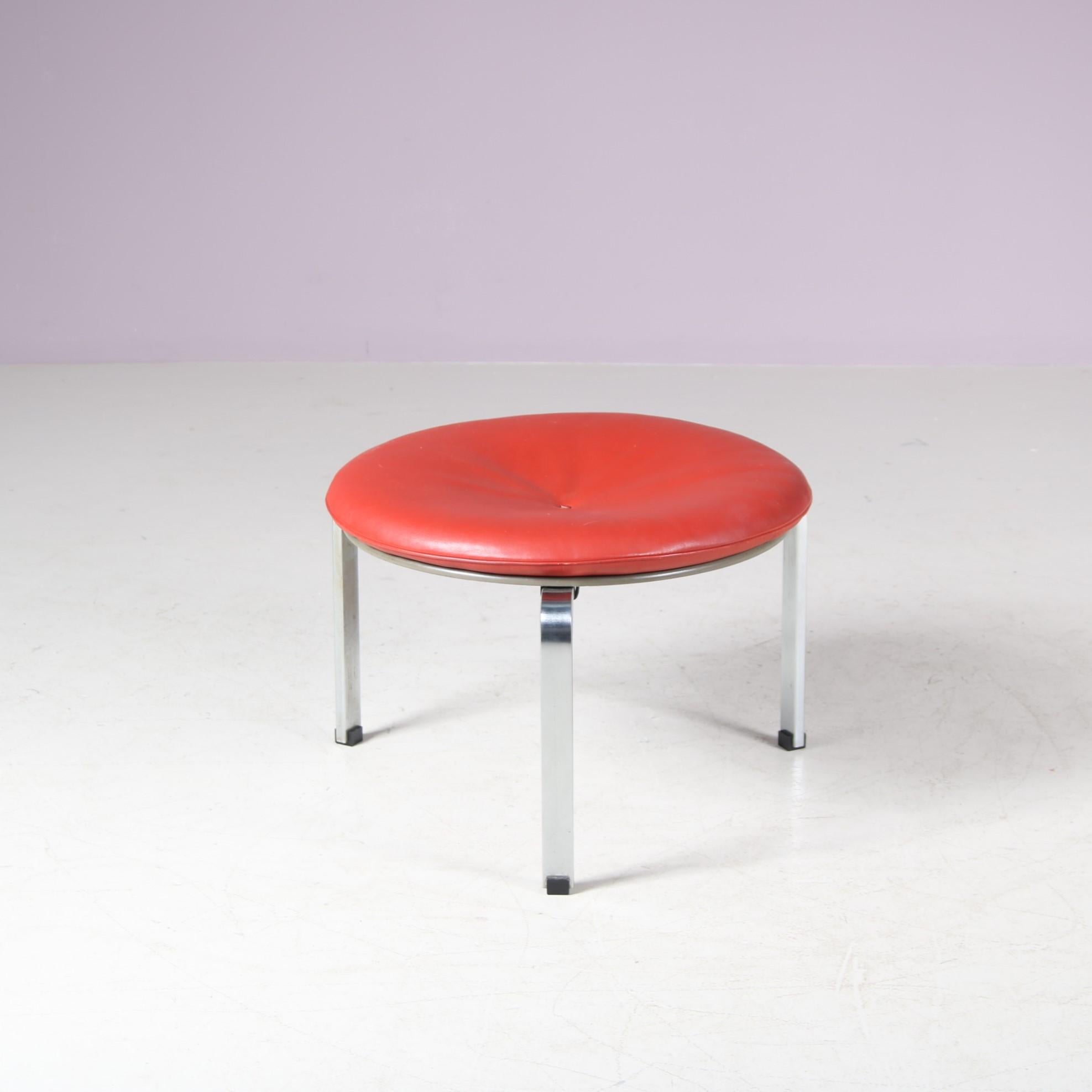 Scandinave moderne Tabouret PK33 par Kjaerholm pour Fritz Hansen, Danemark 1980 en vente