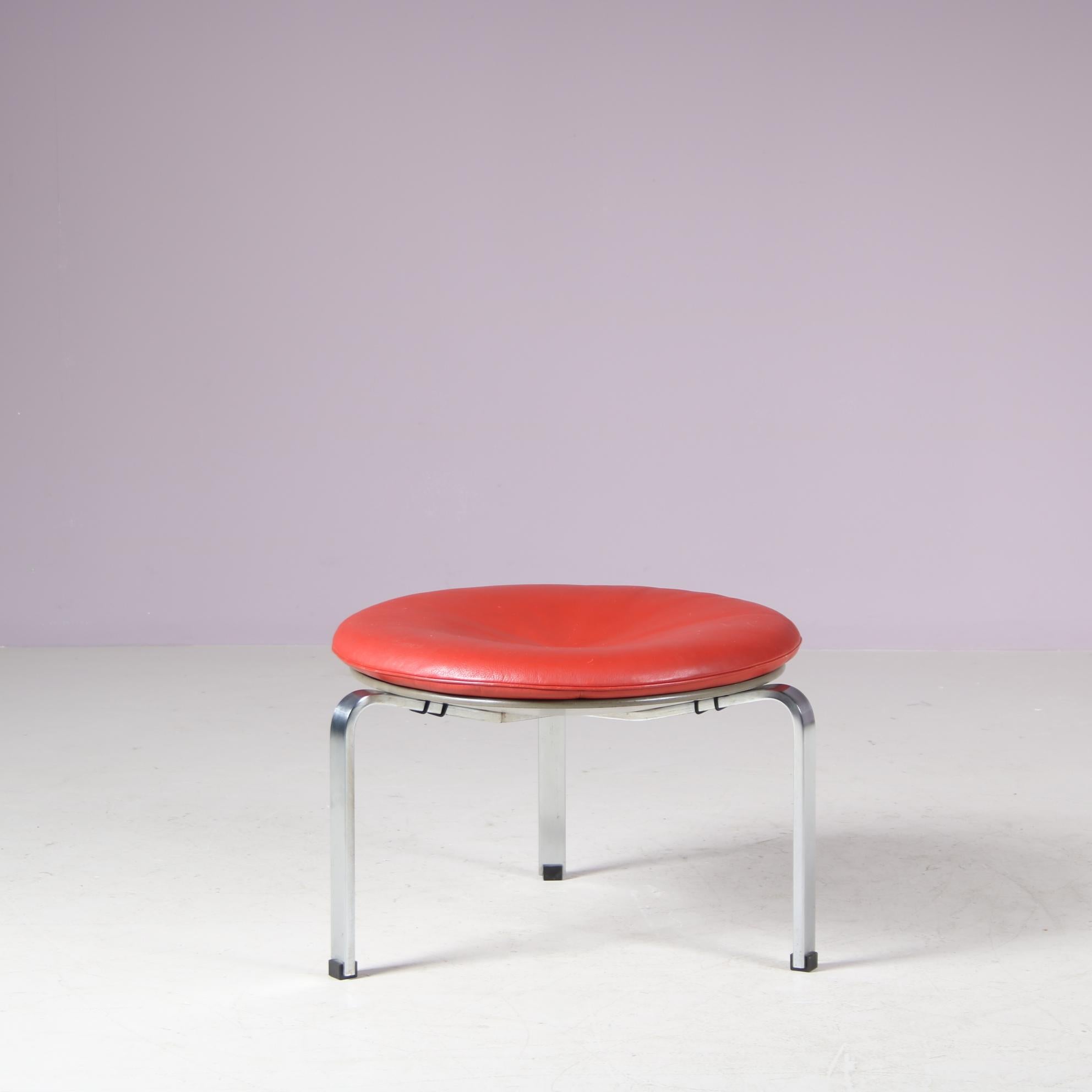 Tabouret PK33 par Kjaerholm pour Fritz Hansen, Danemark 1980 Bon état - En vente à Amsterdam, NL