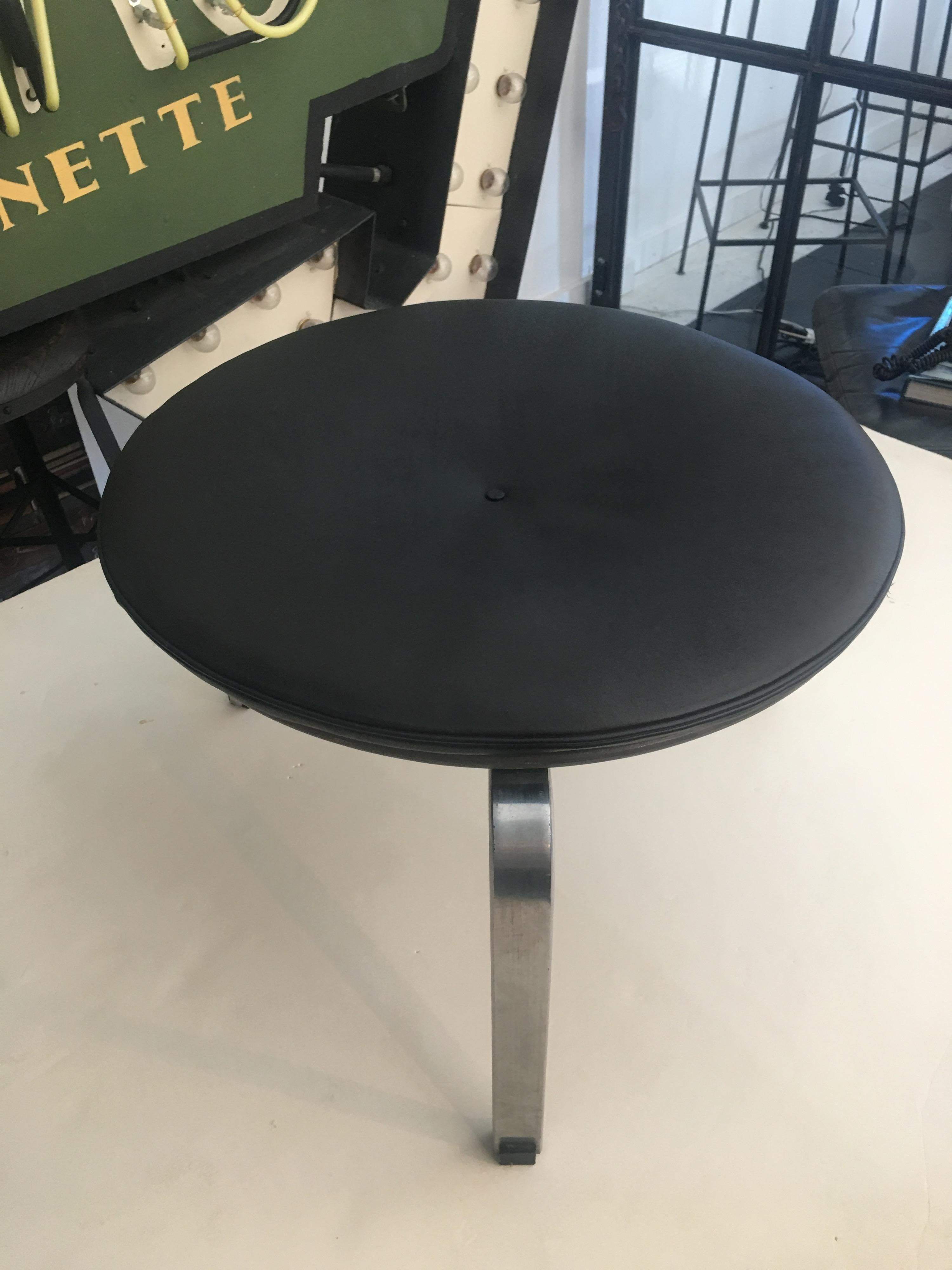 Stainless Steel PK33 Stool by Poul Kjærholm