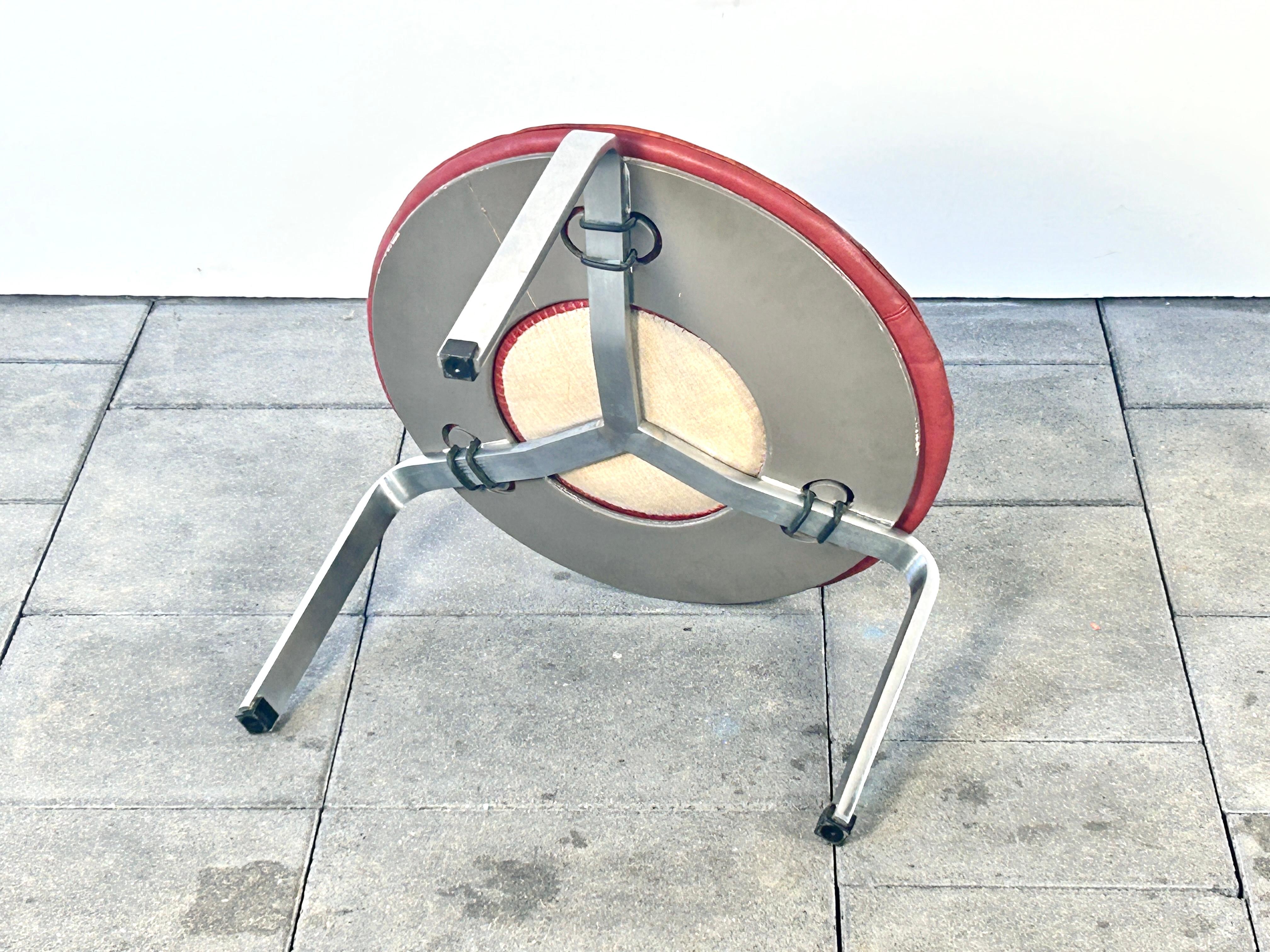 Mid-Century Modern PK33 stool designed by Poul Khaerholm for Kold Christensen, Denmark For Sale
