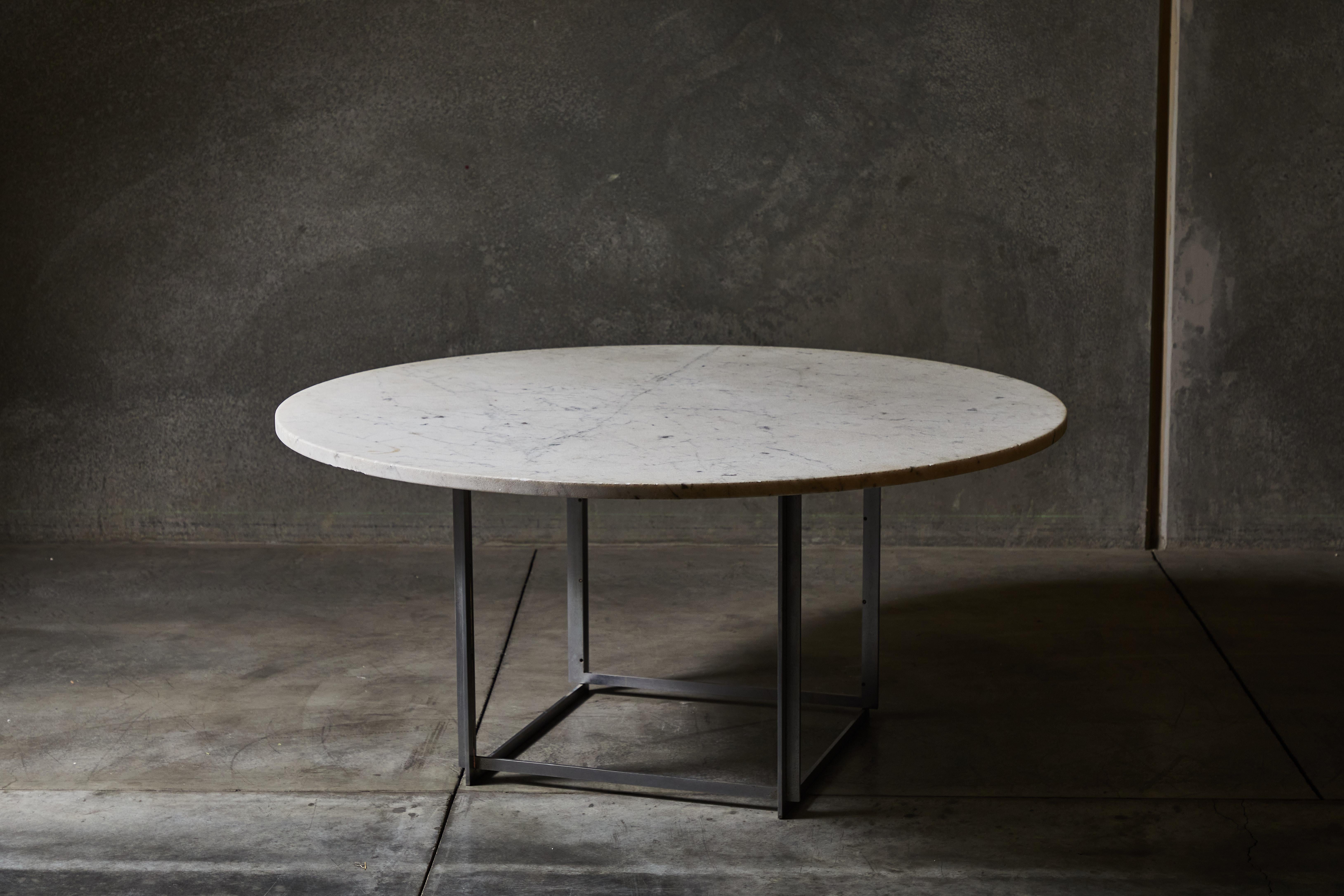 Table de salle à manger PK54 de Poul Kjærholm pour E. Kold Christensen Bon état - En vente à Los Angeles, CA