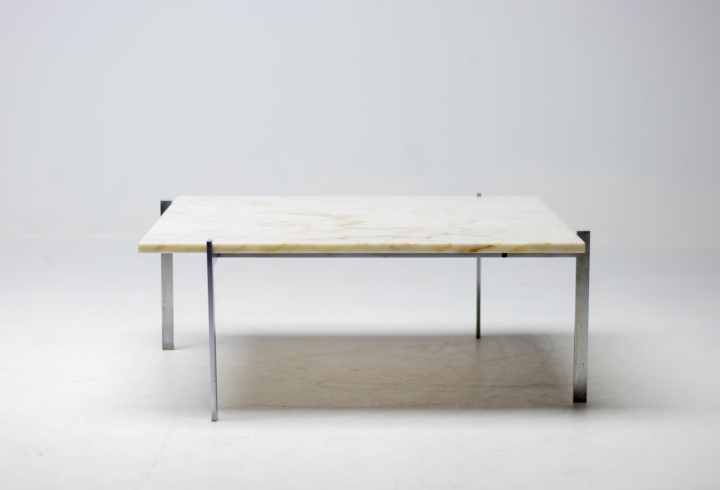 PK61 Poul Kjaerholm E. Kold Christensen Marmor Skandinavisch Mid-Century Modern (Dänisch) im Angebot