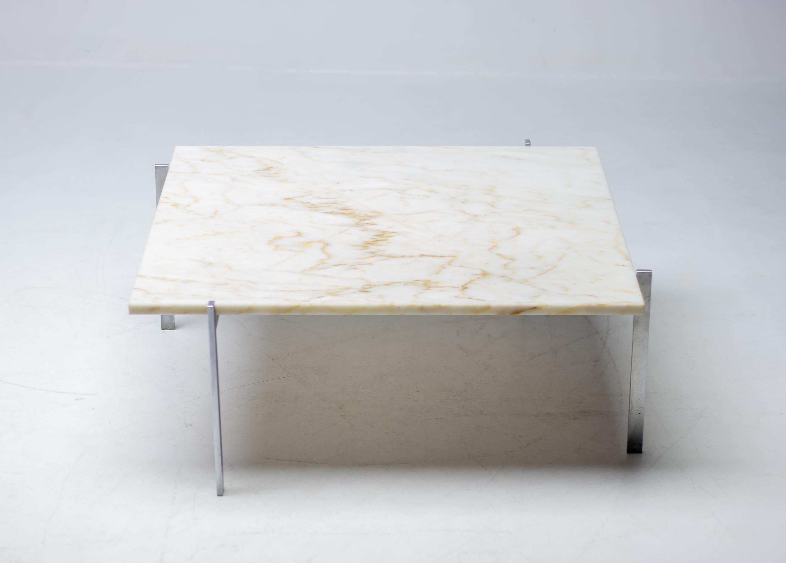 PK61 Poul Kjaerholm E. Kold Christensen Marmor Skandinavisch Mid-Century Modern im Angebot 2