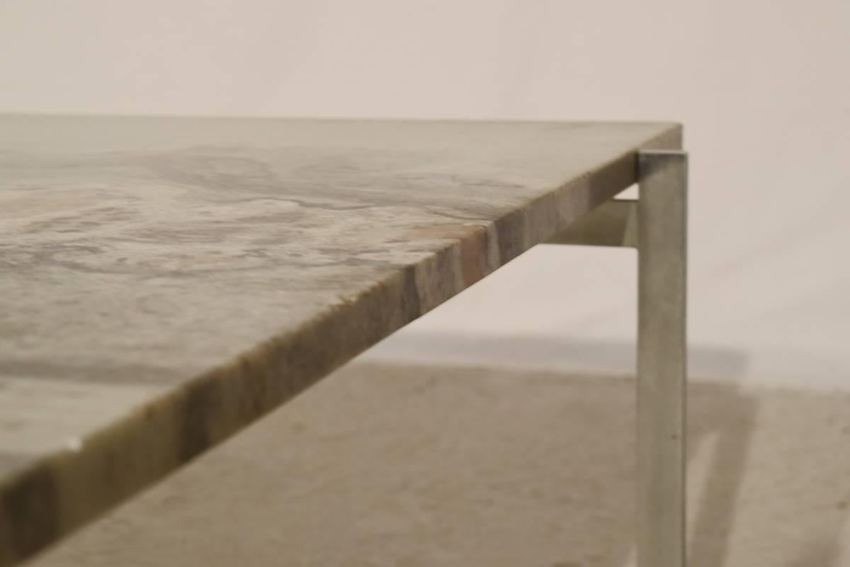 PK61 Coffee Table with Cipollini Marble by Poul Kjaerholm for E.Kold Christensen For Sale 1