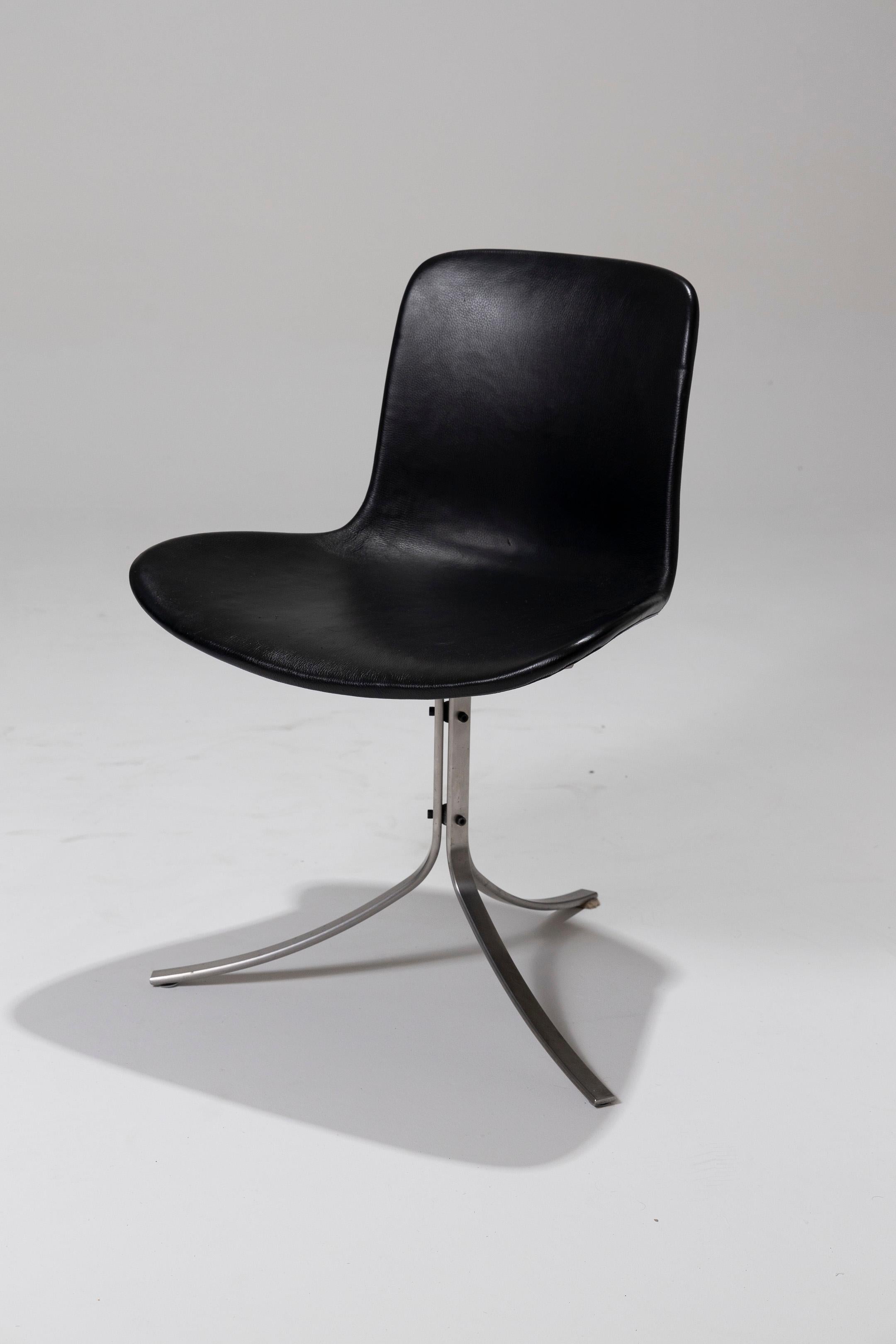Mid-Century Modern PK9 Chair by Poul Kjaerholm, 1960s For Sale