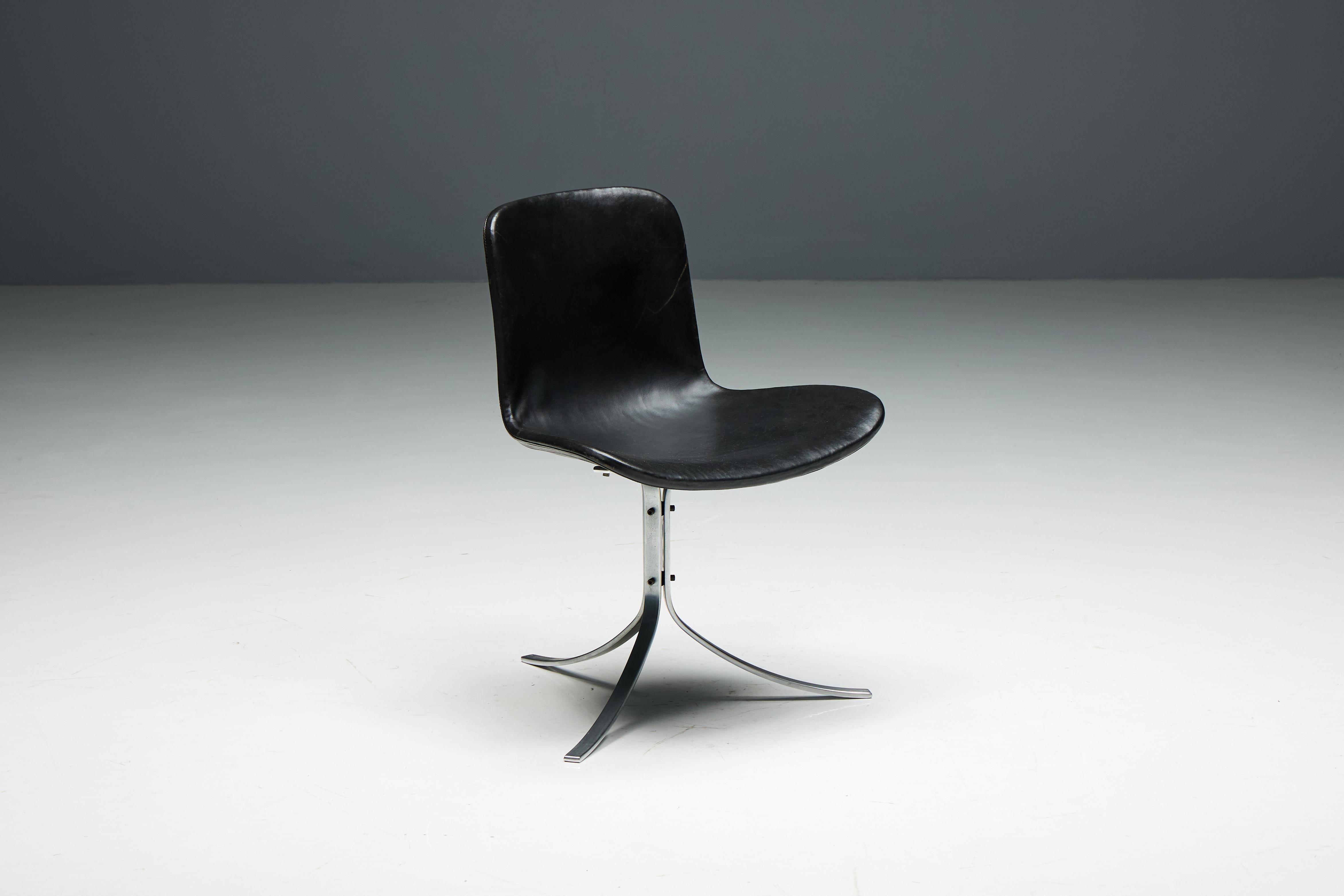 PK9 Stühle von Poul Kjaerholm, Dänemark, 1960er Jahre (Dänisch) im Angebot