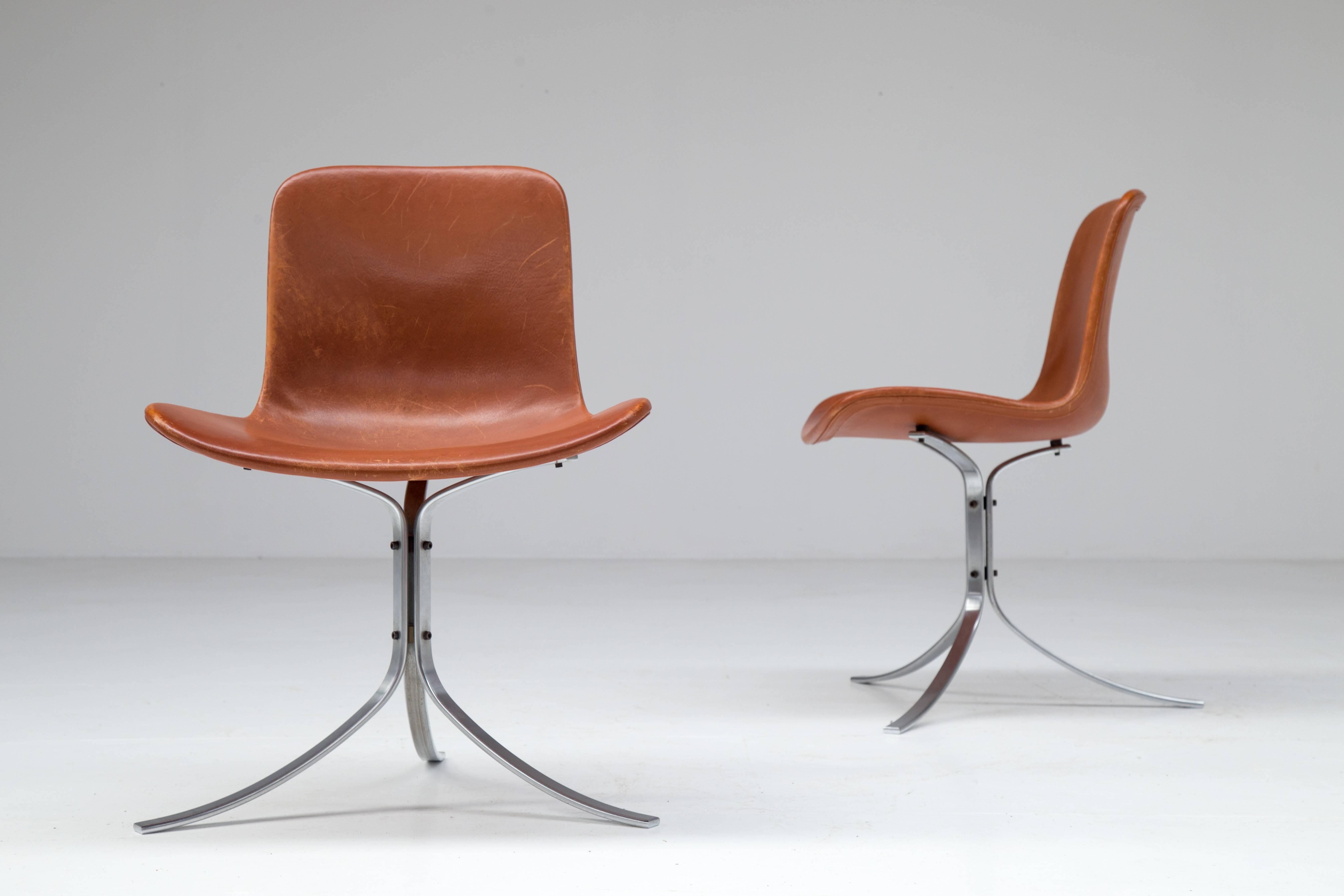 PK9 Chairs by Poul Kjaerholm for E. Kold Christensen In Good Condition In Antwerp, BE