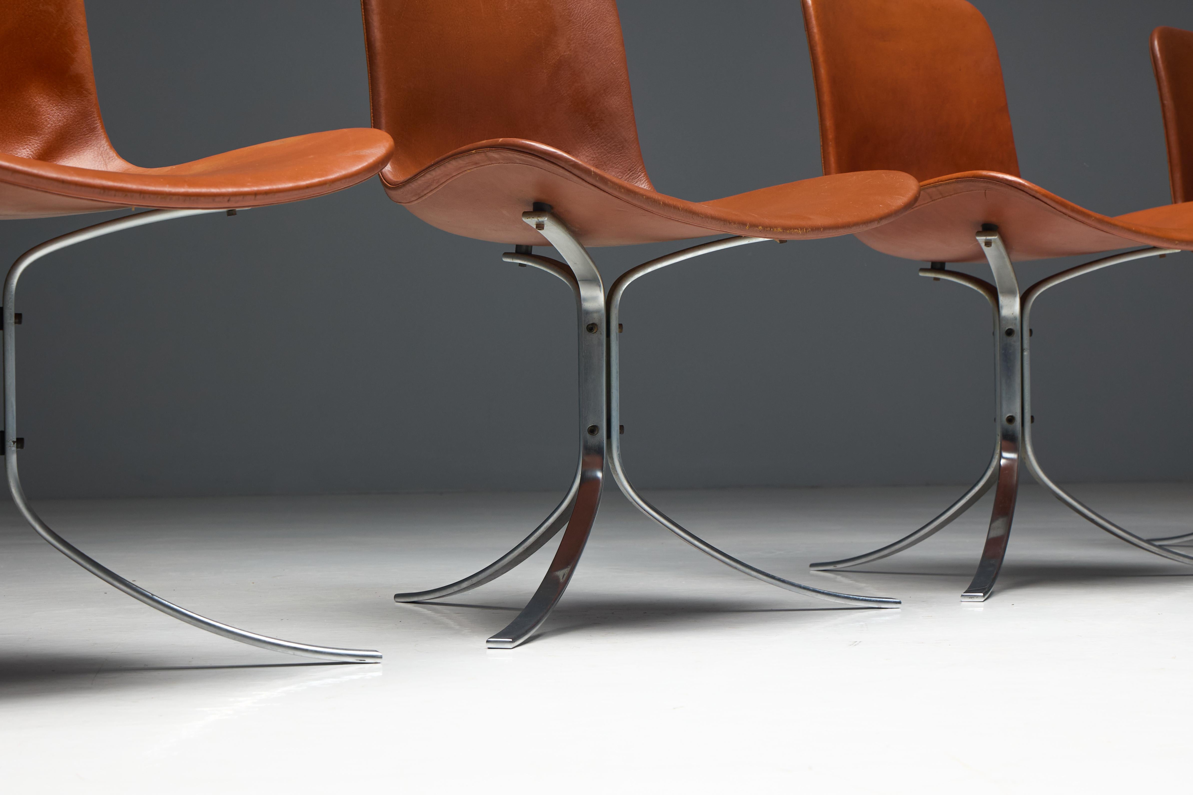 Sedie da pranzo PK9 di Poul Kjærholm per E. Kold Christensen, Danimarca, anni '60 in vendita 6