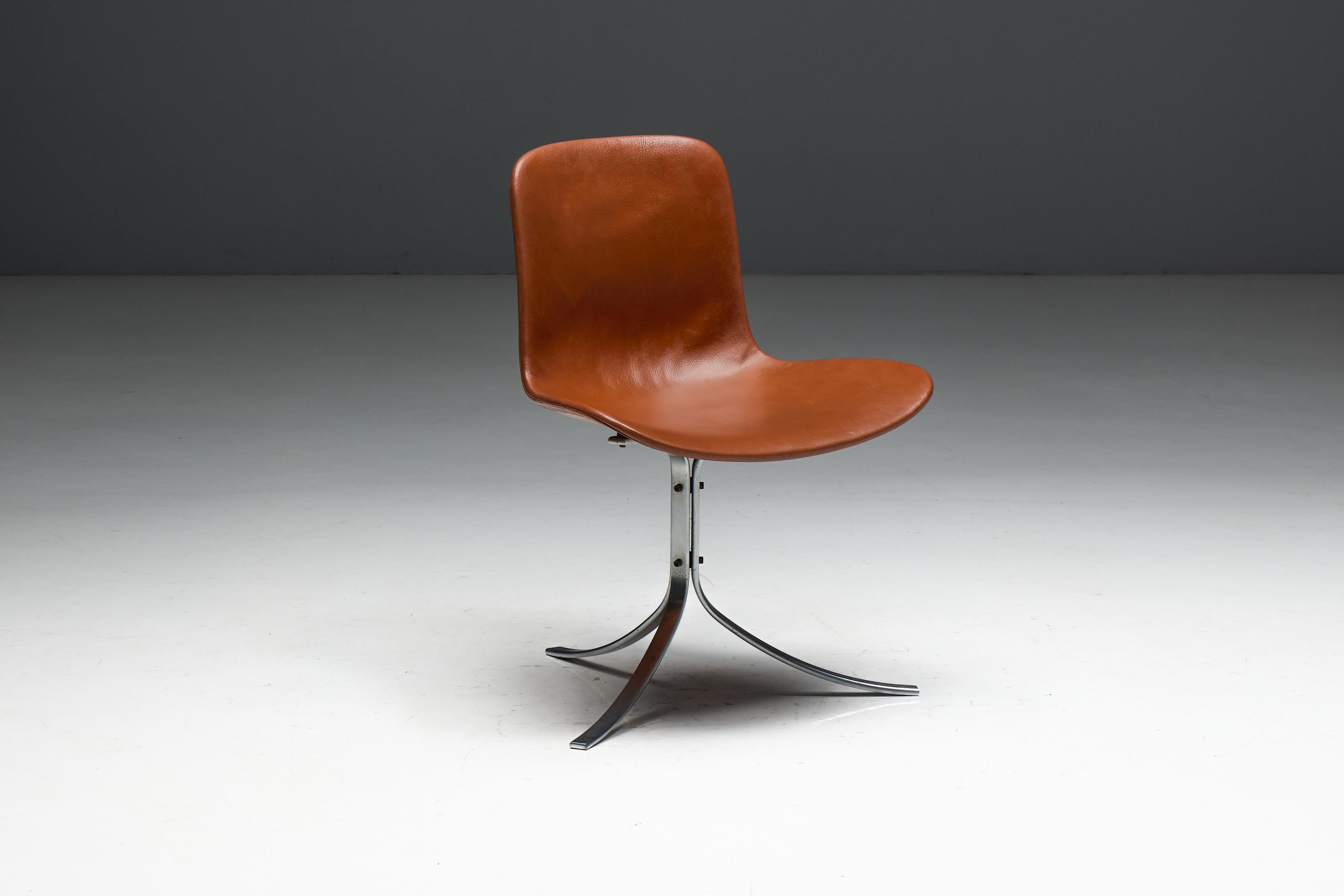 Sedie da pranzo PK9 di Poul Kjærholm per E. Kold Christensen, Danimarca, anni '60 in vendita 11