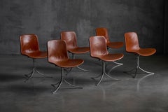 PK9 Dining Chairs by Poul Kjærholm for E. Kold Christensen, Denmark, 1960s