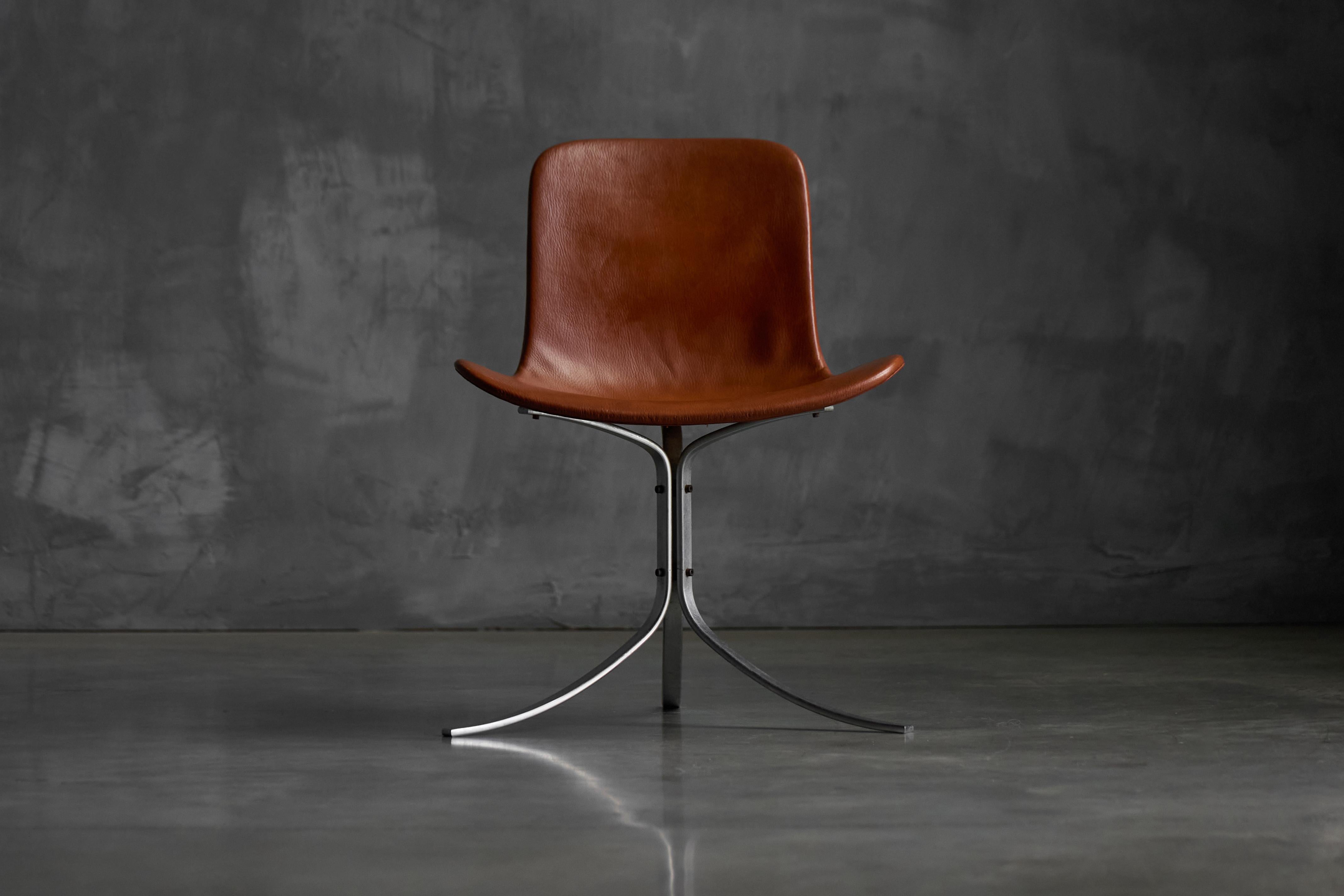 Sedie da pranzo PK9 di Poul Kjærholm per E. Kold Christensen, Danimarca, anni '60 in vendita 2