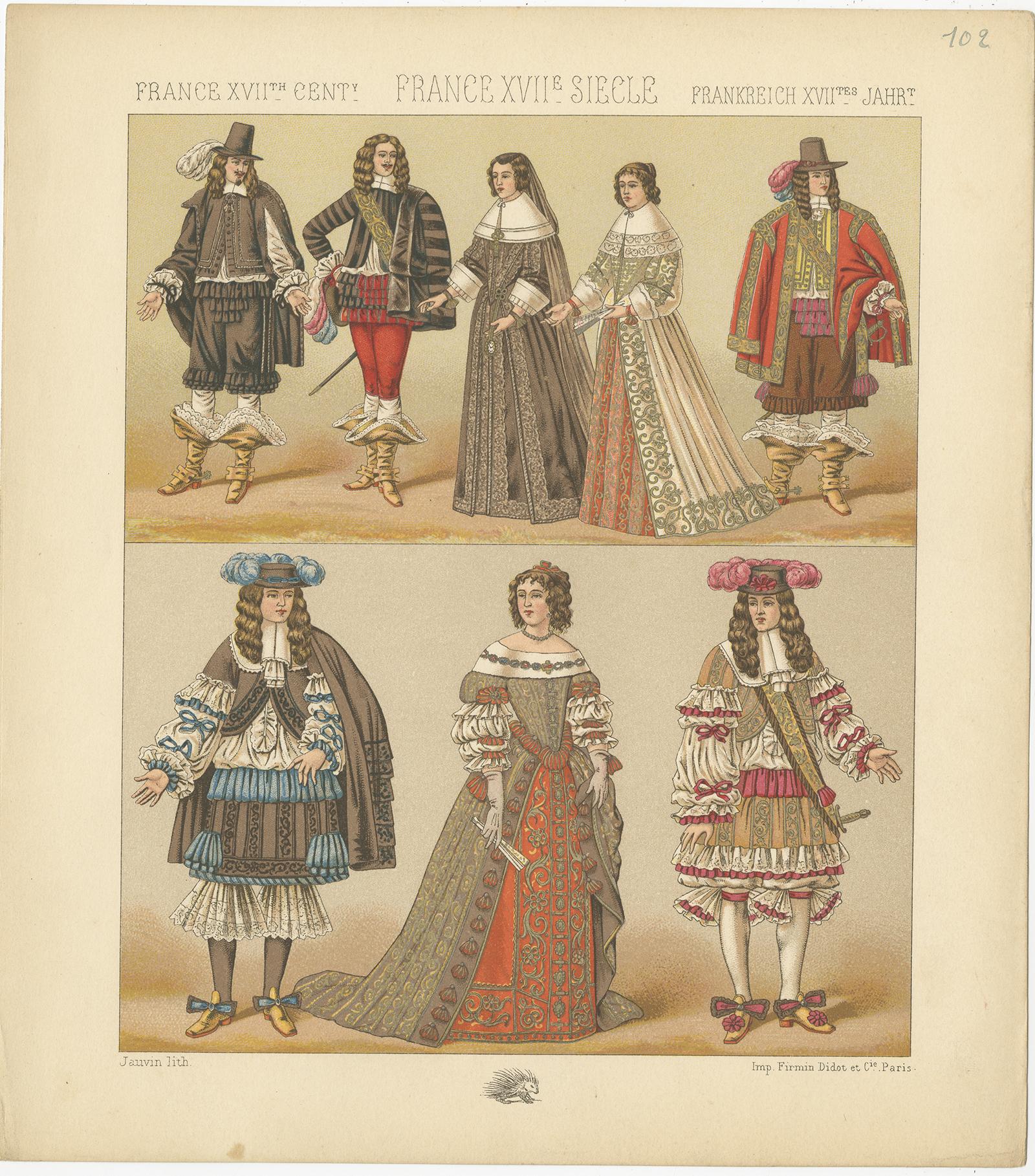 17th century french dress