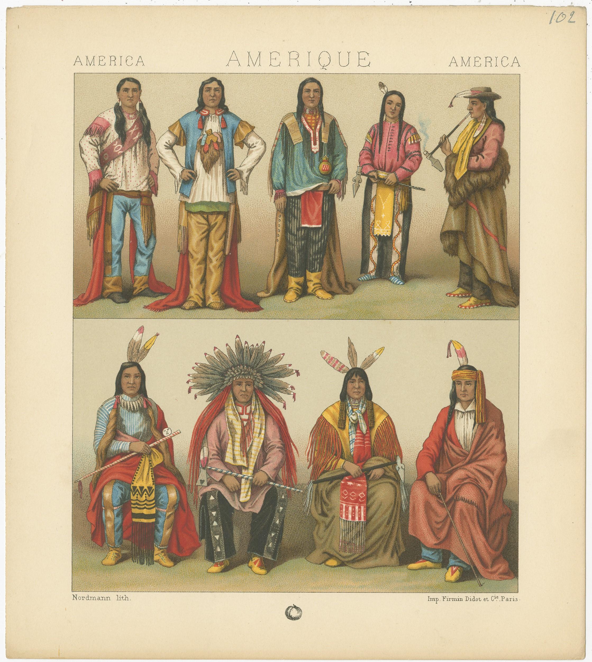 antique-print-of-native-american-costumes-racinet-circa-1880-for