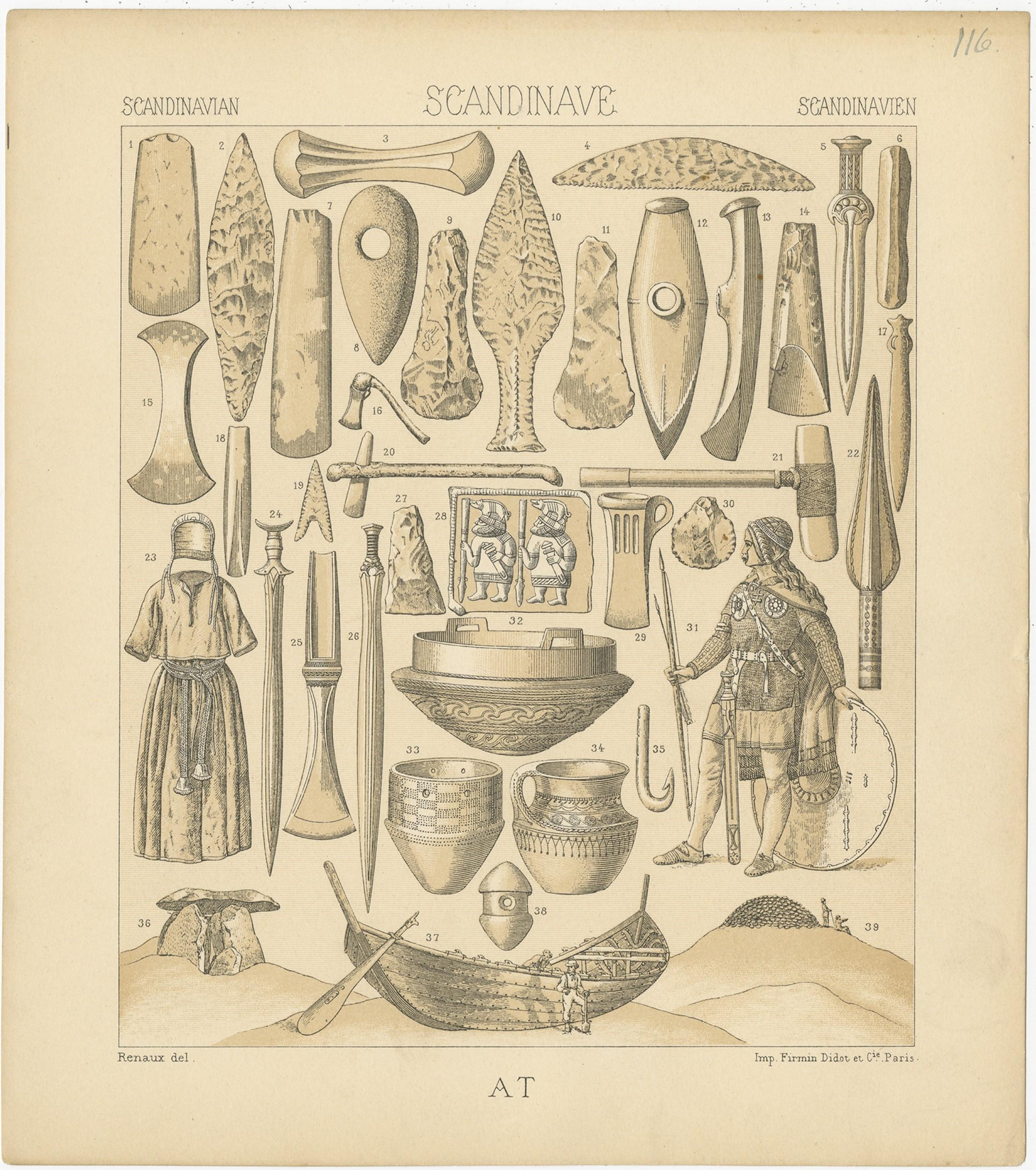 Gravure ancienne intitulée 
