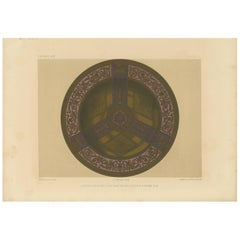 Impression ancienne de la porcelaine de Vienne Pl. 13 par Bedford, vers 1857