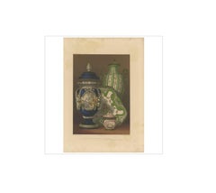 Pl. 14 Antique Print of Sèvres Porcelain by Bedford, circa 1857