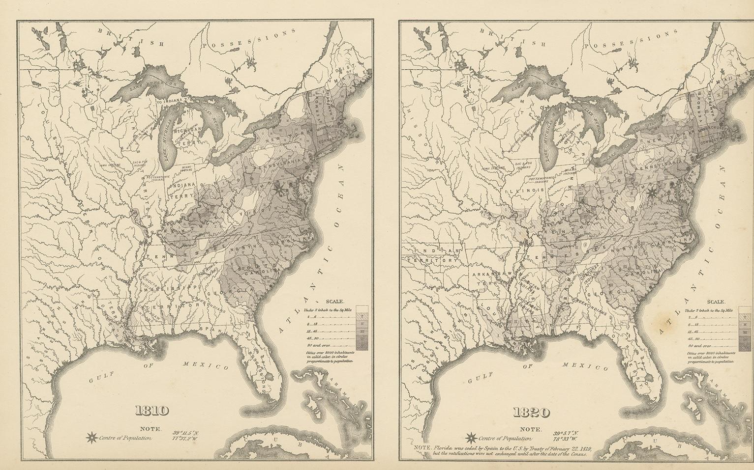 us map 1820