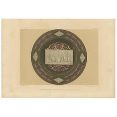 Impression ancienne de porcelaine de Vienne Pl. 16 par Bedford, vers 1857