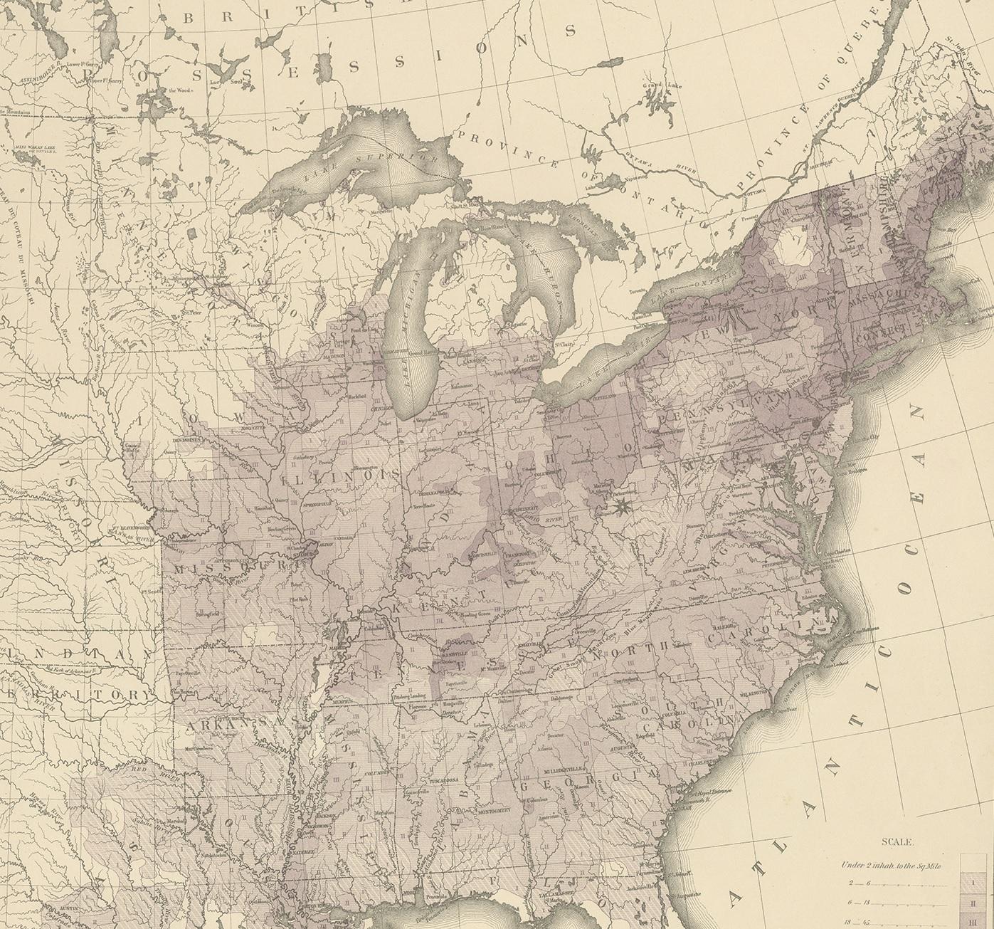 us map in 1850