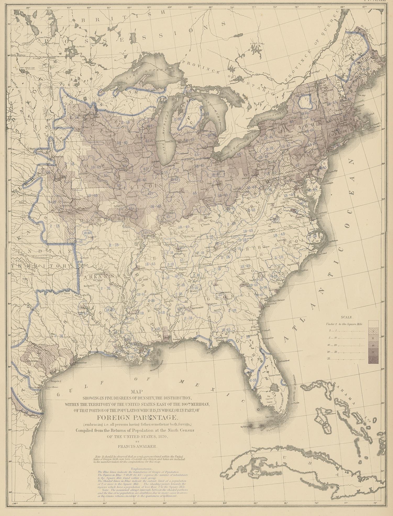 Carte ancienne intitulée 
