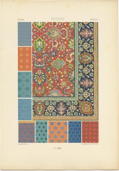 Persian Textile and Tile Patterns – Vibrant Oriental Motifs, Pl. XXIII