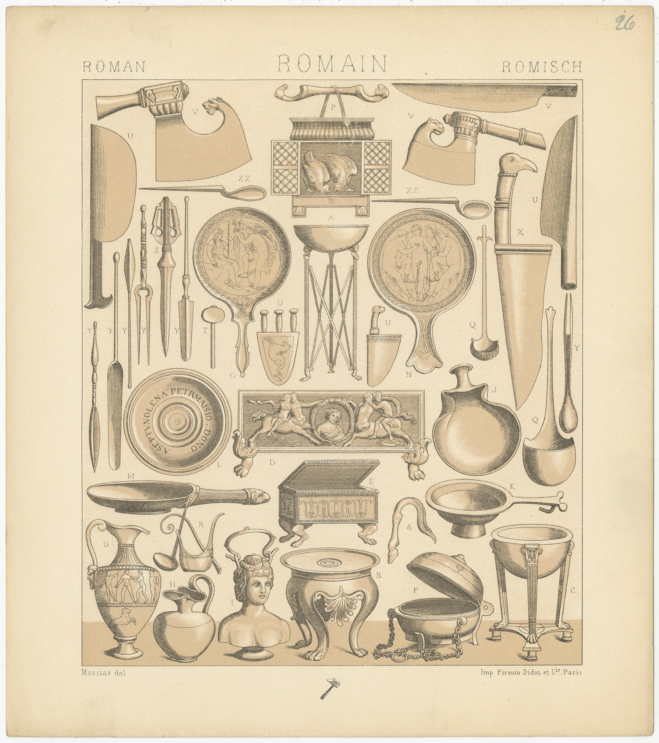 Gravure ancienne intitulée 
