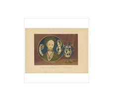 Pl. 3 Gravure ancienne de faïence italienne par Bedford, vers 1857