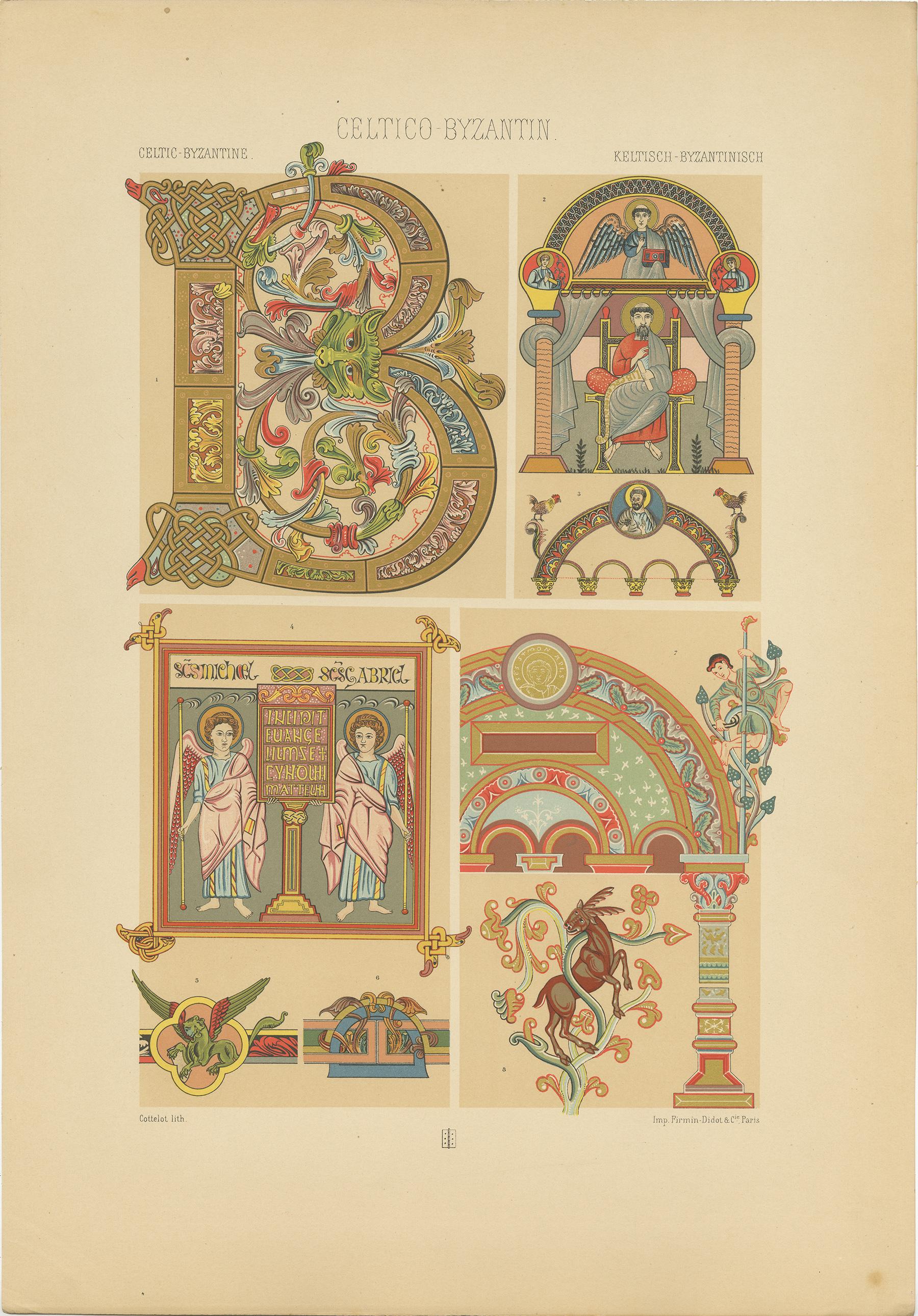 Pl. 41 Estampa antigua de ornamento 