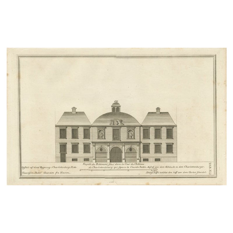 Impression ancienne du palais de Charlottenborg pl. 41, vers 1790