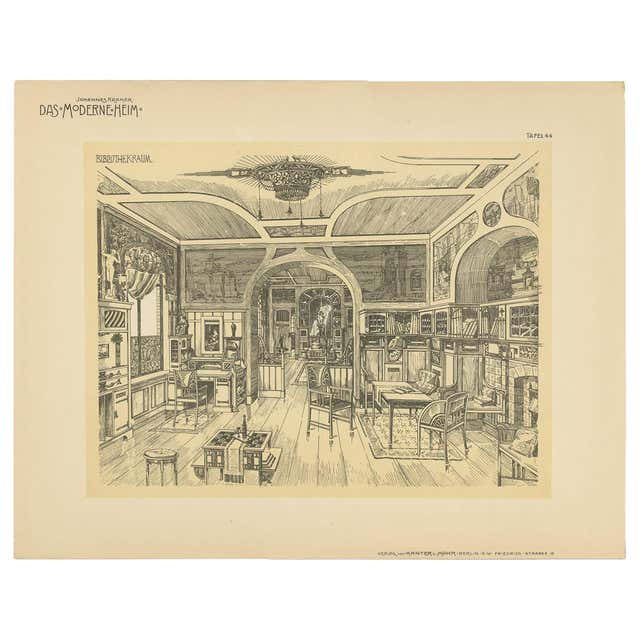 Antique Print of Vaughan Library, 1863 For Sale at 1stDibs | vaughan ...