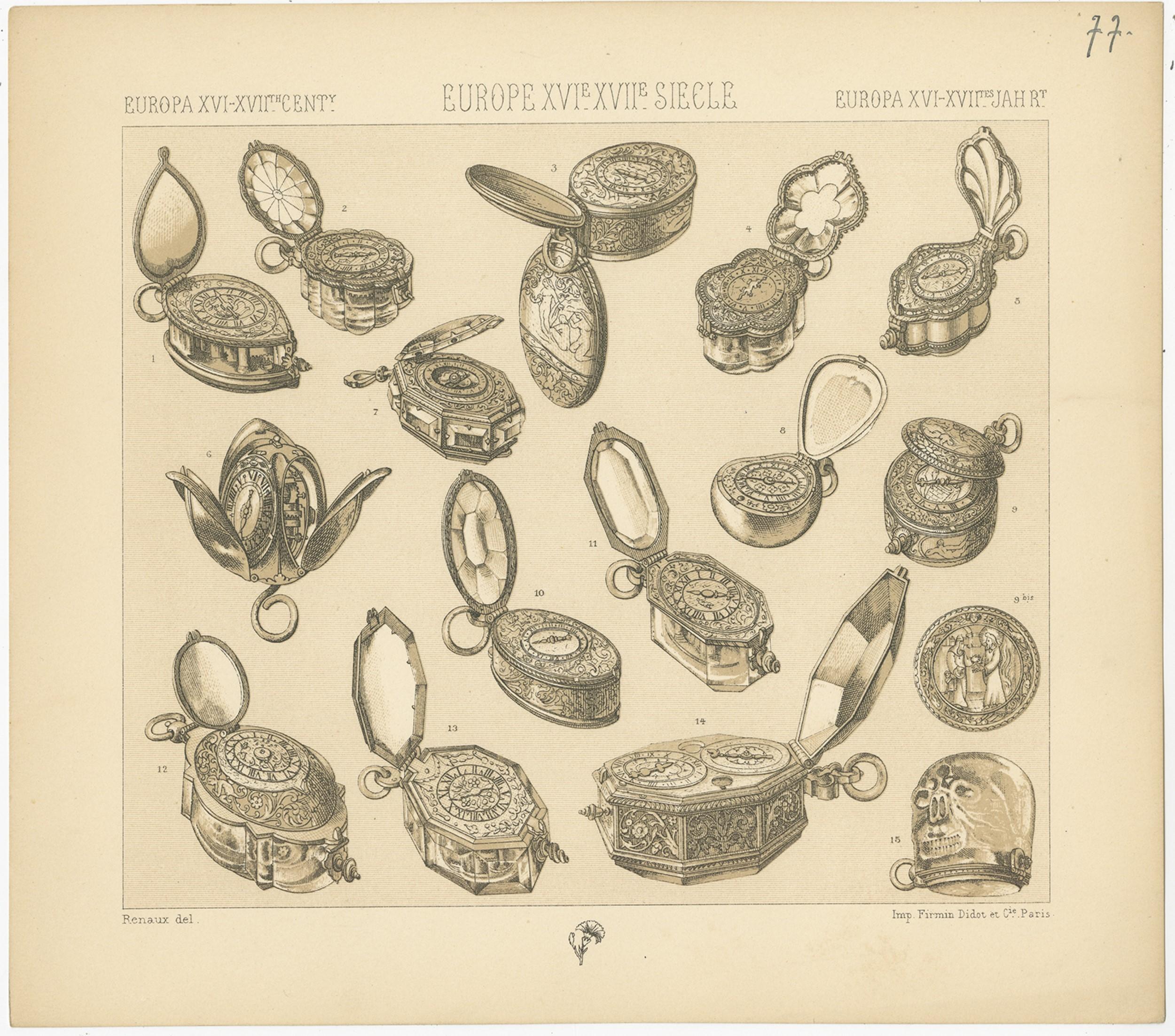 Gravure ancienne intitulée 