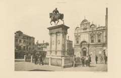 Pl. 78 Antique Print of San Zanipolo in Venice 'circa 1890'
