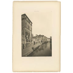 Pl. 88 Antiker Druck des Tintoretto-Hauses in Venedig:: um 1890