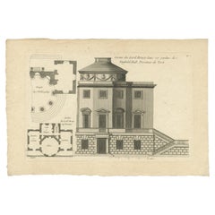 Pl. 9 Antiker Druck des Casinos von Lord Bruce von Le Rouge, um 1785