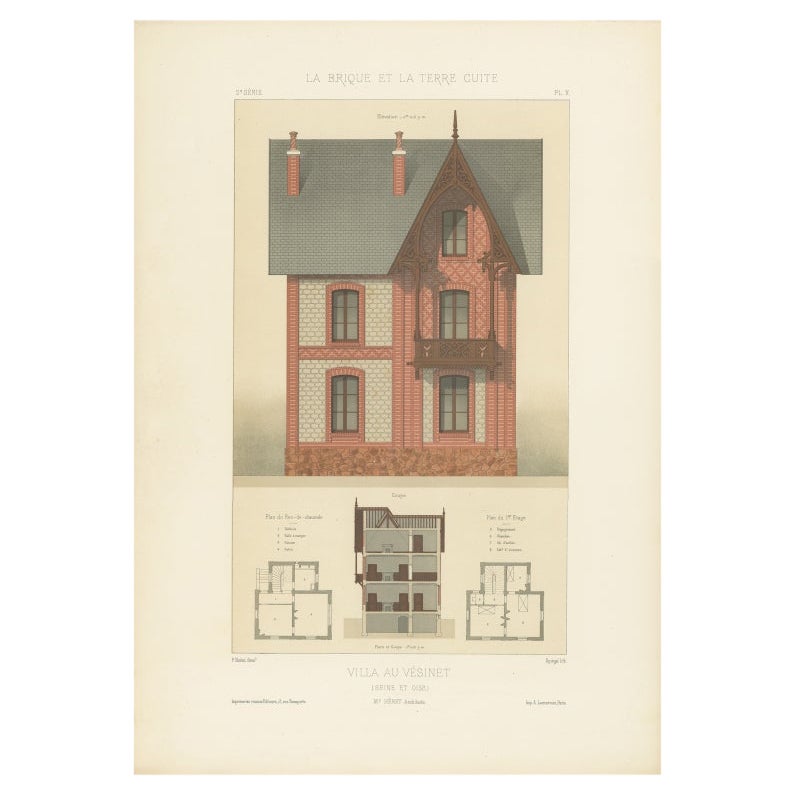 Pl. Villa au Vsinet, Chabat, vers 1900