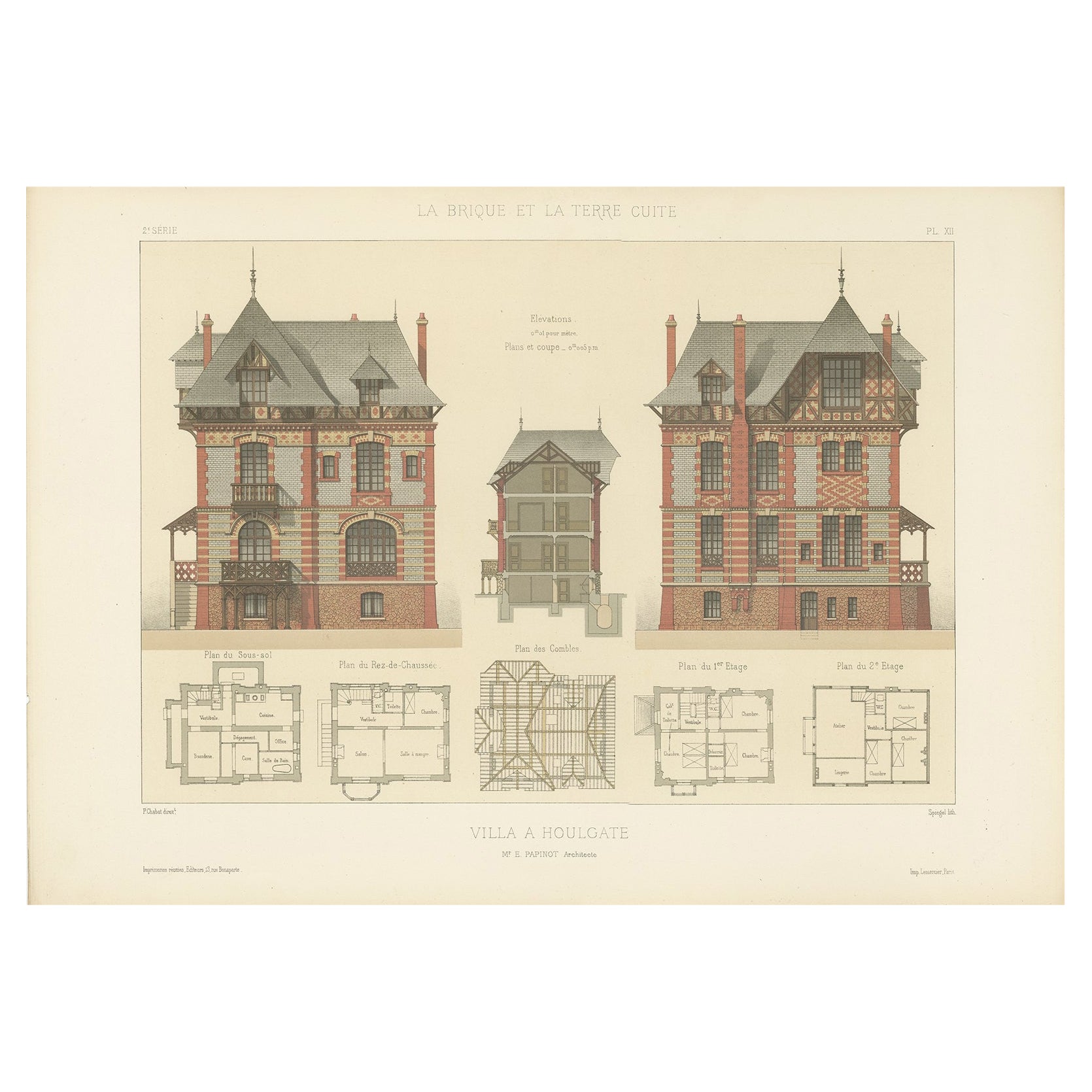 Pl. XII Villa a Houlgate, Chabat, vers 1900