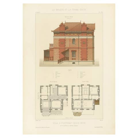 Antique French Villa à Fontenay-Sous-Bois by Jandelle-Ramier Architecte, ca.1900