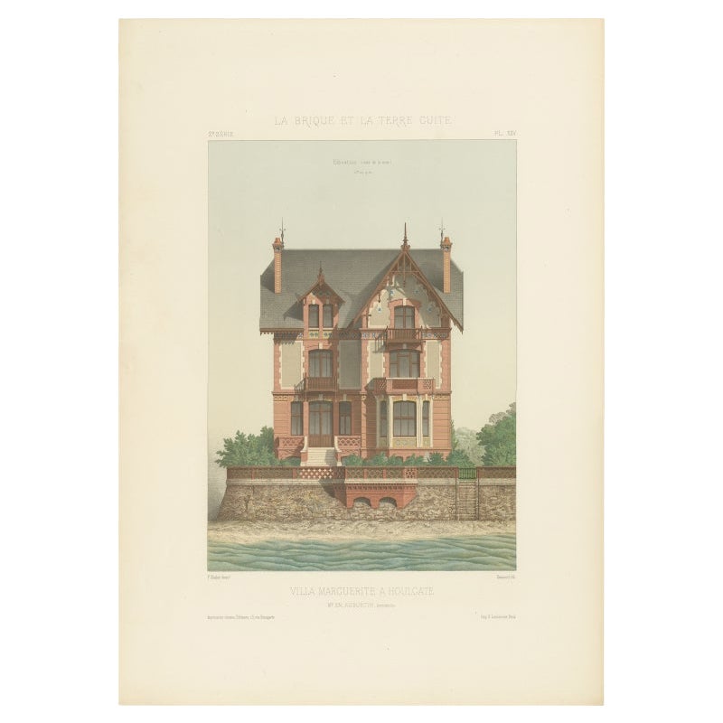 Pl. XXV Villa Marguerite a Houlgate, Chabat, um 1900