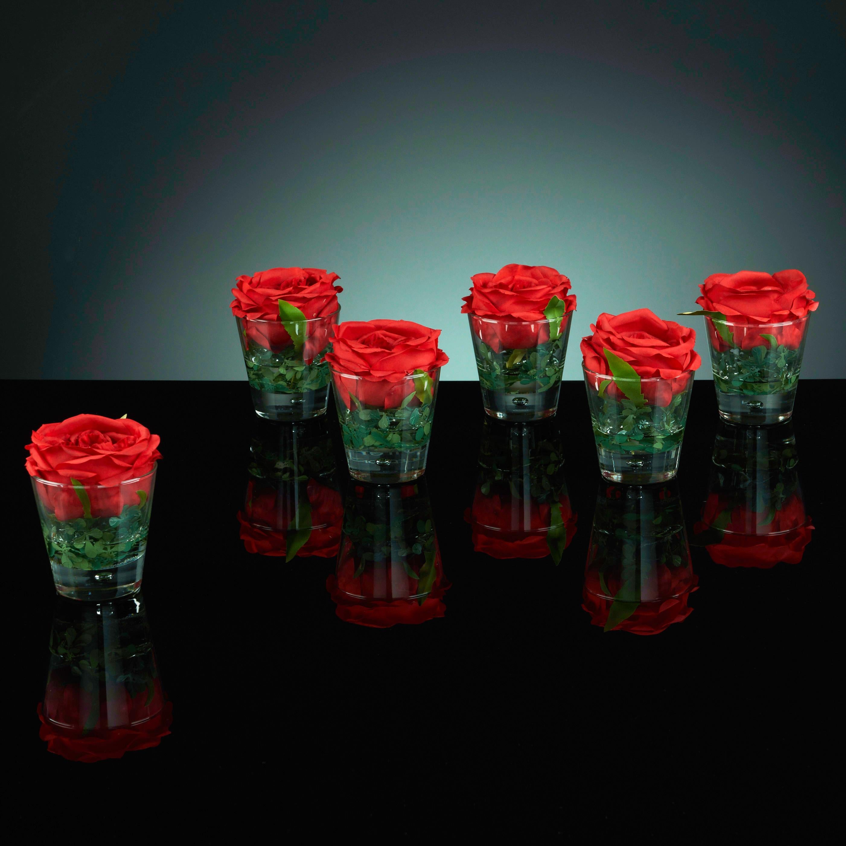 Tischhalter aus offenem Rosenholz mit Blumenarrangement, Italien (Handgefertigt) im Angebot