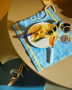 Placemat, Azure Zigzag Jore Copenhagen