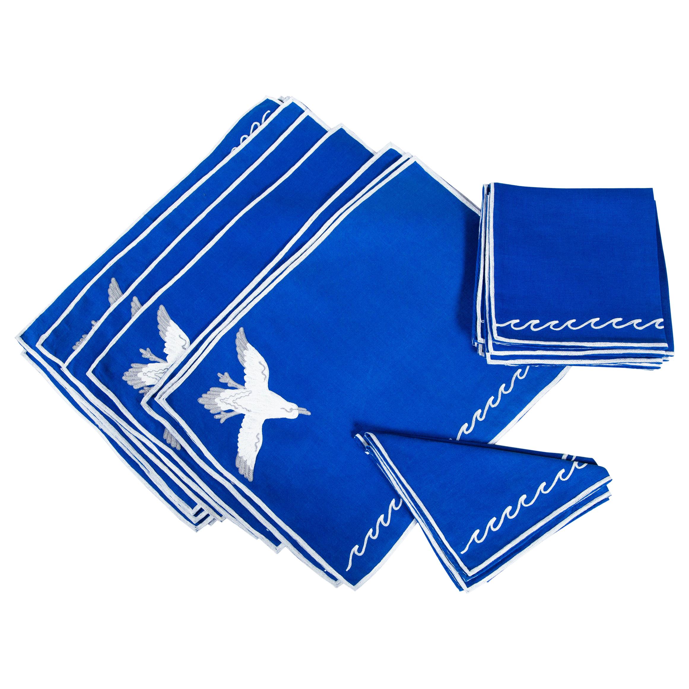 Placemats/Napkins with Sea Motif For Sale