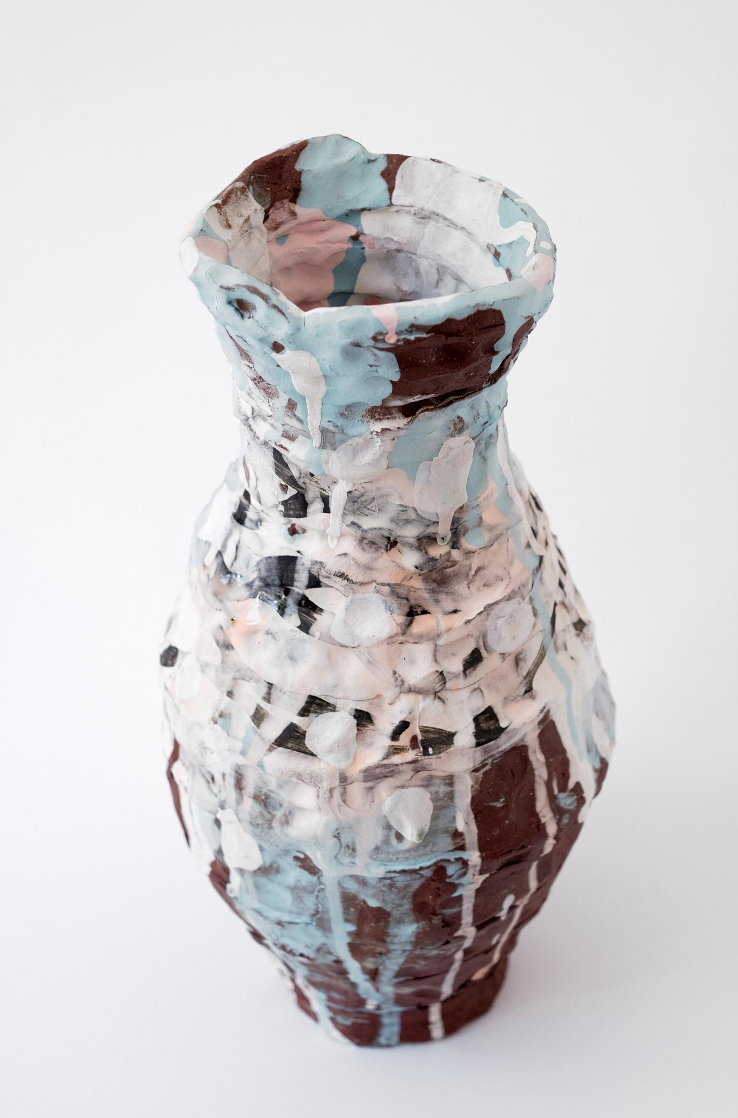 Clay Placida Vase by Elke Sada For Sale