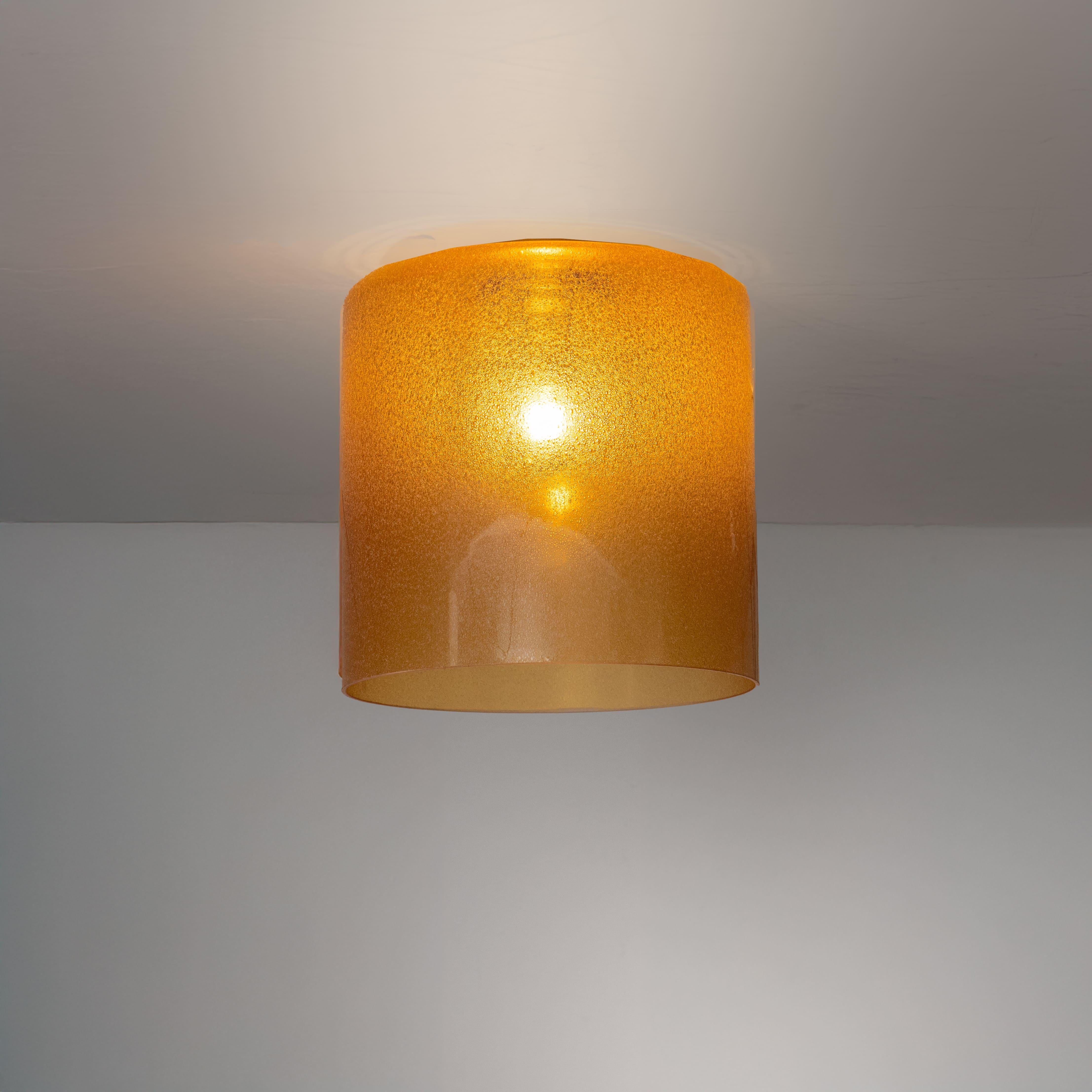 Lámpara de techo de cristal Pulegoso, Murrina, 1970 en Bueno estado para la venta en Milano, Lombardia