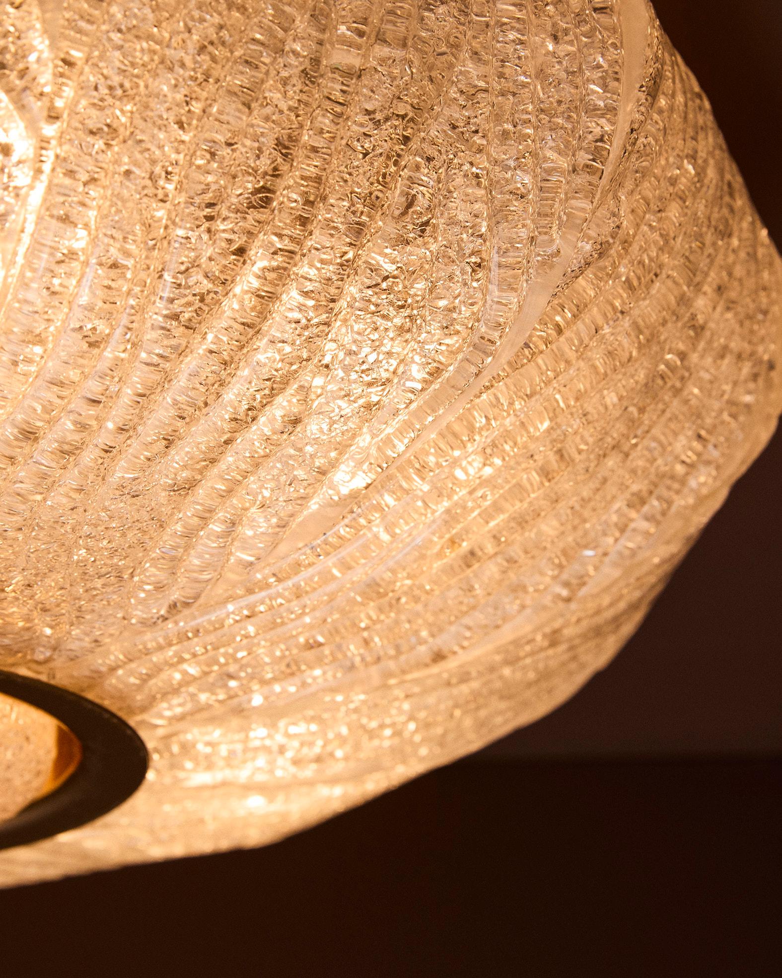 Plafoniera Royal in vetro di Murano e ottone, Barovier & Toso, Italia, 1970 ca. finales del siglo XX en venta