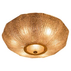 Plafoniera Royal in vetro di Murano e ottone, Barovier & Toso, Italia, 1970 ca.