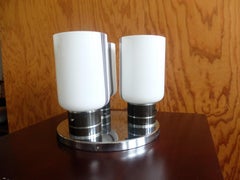 Stilnovo ceiling lamp 1960s opal glass 3 lights Italian design