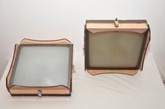 Plafoniera  Veca  Fontana Arte rosé anni 70