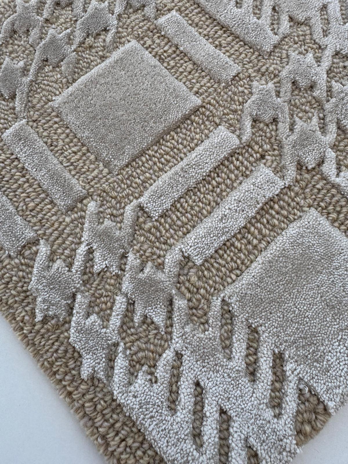 Altro Tappeto Plaid Beige di Studio A in vendita