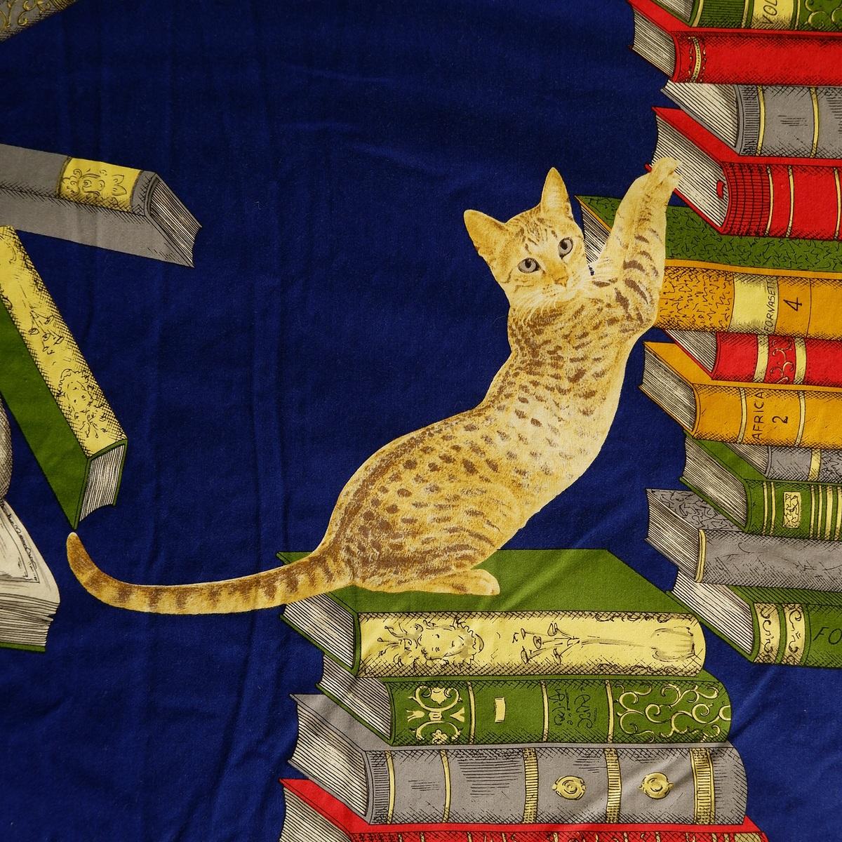 Italian Plaid Cats on Books by Piero Fornasetti For Sale