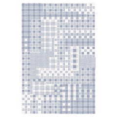 Tapis bleu clair à carreaux par Volver Studios